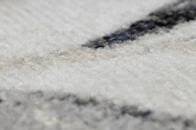 Moderný koberec MUNDO E7181 listy outdoor béžový / modrý