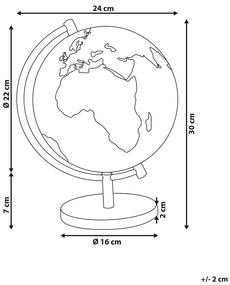 Glóbus 30 cm VICCO (žltá). Vlastná spoľahlivá doprava až k Vám domov. 1023300