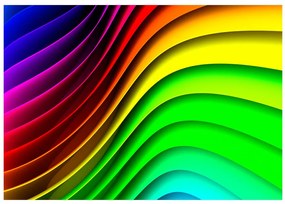 Artgeist Fototapeta - Rainbow Waves Veľkosť: 100x70, Verzia: Standard