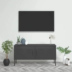 TV skrinka antracitová 105x35x50 cm oceľ