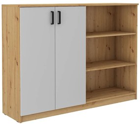 Komoda vysoká 2f Malta svetlošedá/artisan (850)