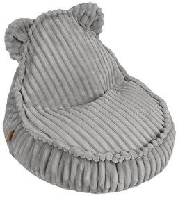 MeowBaby® Churros Kids sedací vak s uškami, Moon Dust Grey