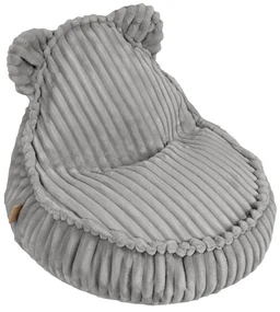 MeowBaby® Churros Kids sedací vak s uškami, Moon Dust Grey