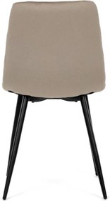 Jedálenská stolička zamatová, béžová DCL-X7015 CAP2