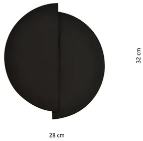 Nástenné svietidlo FORM 1xG9/8W/230V čierna