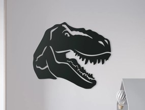 drevko Detská nálepka Tyrannosaurus rex Rozmer obrazu: 28 x 32,5 cm, Farba dekorácie: Čierna