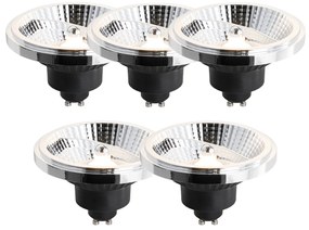 Sada 5 stmievateľných LED žiaroviek GU10 s 3 krokmi 111 mm 10,5 W 770 lm 2700 K