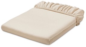 Džersejová napínacia plachta, nadmerná veľkosť, béžová