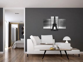 Obraz - Ružové auto v Paríži (90x60 cm)