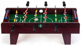 EcoToys Drevený stolný futbal 69x36 cm, hnedý, GTS0001-2 WOOD