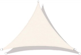 Tieniaca plachta na terasu - trojuholník - 4m - béžová (180g/m2)