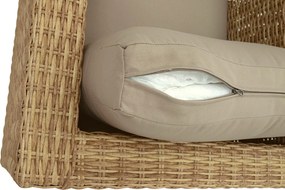 DEOKORK Ratanová variabilná zostava MALIBU pre 5 osôb (béžovo-hnedá)