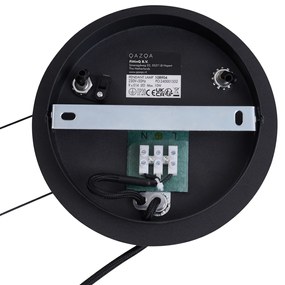 Priemyselné závesné svietidlo čierne so 7 svetlami - Knight