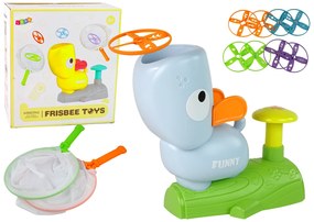 Lean Toys Arkádová hra Chyť Frisbee – sivý Pes