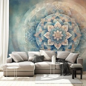 Tapeta mandala v pastelových tónoch