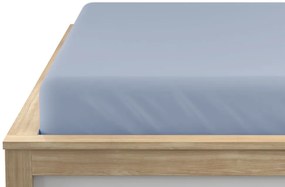 Napínacia plachta z mikrovlákna svetlo modrá 160 x 200 cm