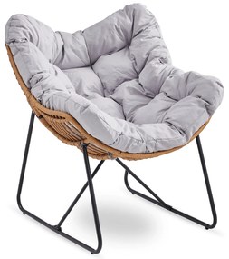 PROXIMA.store - Relax­­ačné kreslo FIN FARBA: sivá