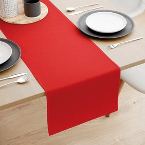Goldea behúň na stôl loneta - červený 20x160 cm