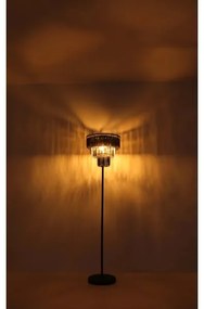 Globo 15695S - Stojacia lampa NAXIS 3xE27/40W/230V pr. 40 cm čierna