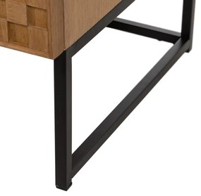 Vitrína v dekore jaseňa v prírodnej farbe 84,5x198 cm – Ixia