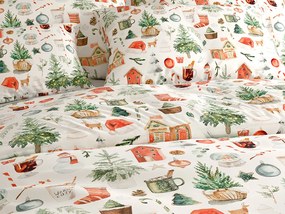 Mikroflanelové obliečky FESTIVE MAGIC biele Rozmer obliečky: 2 ks 70 x 90 cm | 200 x 220 cm