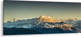 Obraz - vrcholky veľhôr (120x50 cm)