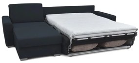 Rozkladacia rohová sedacia súprava LEKA lv. modrá s úložným priestorom, do L