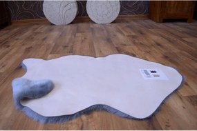 Koberček SKIN 60x90 cm strieborný