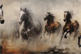 Obraz - Olejomaľba koní (90x60 cm)