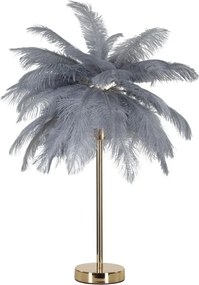 Stolná lampa Palm 55 cm sivá