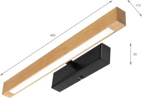 LED obrazové svietidlo VERDE LED/5,5W/230V 3000K 46 cm dub/čierna