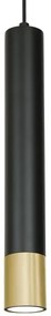 Luster na lanku NEST 1xGU10/8W/230V čierna/zlatá