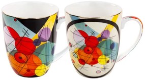 Porcelánový hrnček 400 ml - set 2 ks,  Wassily Kandinsky,PMJ002834