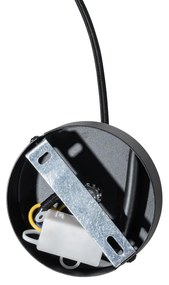 Japonská závesná lampa biela hodvábna 30 cm - Plu