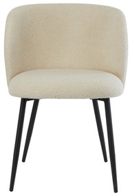 Béžové čalúnené jedálenské kreslo Elyna – Light &amp; Living