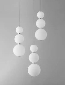 Dizajnový LED luster Perla 31 chróm