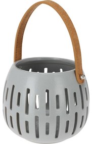 Dekoračný lampáš Cool grey, 14,5 x 12 cm