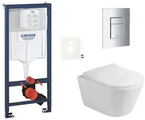 Závesný wc set do ľahkých stien / predstenová montáž Glacera Ava SIKOGRSAVASCP00