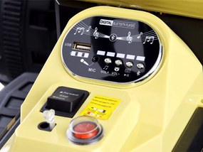 JOKOMISIADA Traktor s akumulátorovým prívesom svieti PA0234 zelený