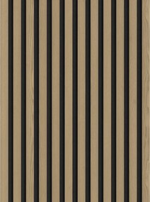 Mexen Lam-F, akustické stenové lamely 275 × 30 cm, plstený podklad 8 mm, technická dyha, dub ušľachtilý, S105-275307-3015-004