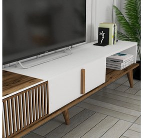 TV stolík/skrinka Tepeve (orech + biela) . Vlastná spoľahlivá doprava až k Vám domov. 1095455