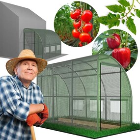 Polovičný záhradný fóliovník 3 x 1,5 x 2 m