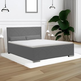 Čalúnená posteľ s úložným priestorom ECCO 120x200 cm Sivá