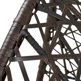 Sconto Závesné kreslo COLMAR hnedá mocca/krémová