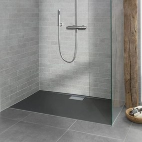 VILLEROY &amp; BOCH Architectura MetalRim obdĺžniková sprchová vanička akrylátová, štandardný model, protišmyk (B), 1600 x 900 x 15 mm, Anthracite, UDA1690ARA215V-1S