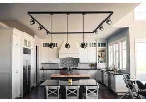 Argon 4311 - Bodové svietidlo do lištového systému NET 1xE27/15W/230V čierna