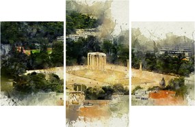 Obraz - Chrám Dia, Atény, Grécko (90x60 cm)