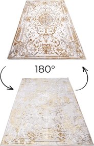 Koberec MIA C485A krémový / zlatý