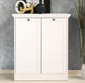 Skrinka Landwood, biela%