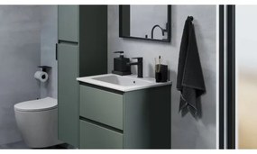 Kúpeľňová skrinka s umývadlom MOLDE 60 cm zelená